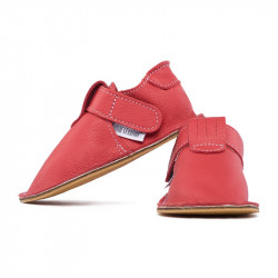 chaussures cuir rosso fueco souples \\"P'tit scratch\\" Uni Barefoot bebe enfant
