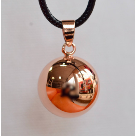Bola de grossesse, collier avec pendentif couleur Rose métallique en vente  sur nat-essence
