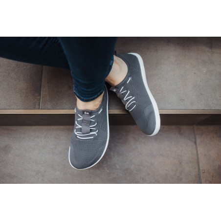 Chaussures Barefoot grises Be Lenka souples shoes Elevate - Grey