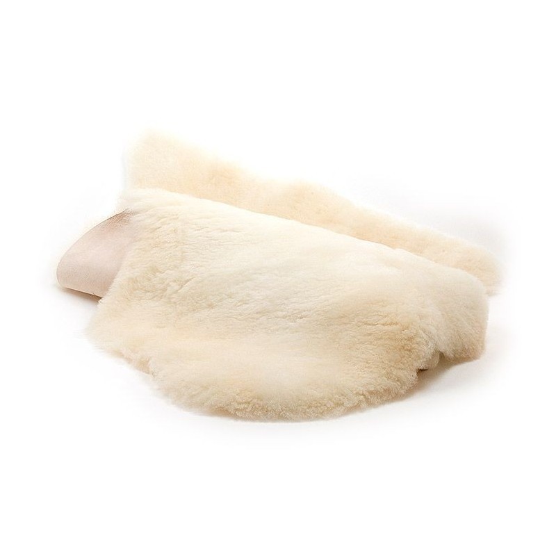 Semelle en laine de mouton à mettre dans les chausson cuir souple